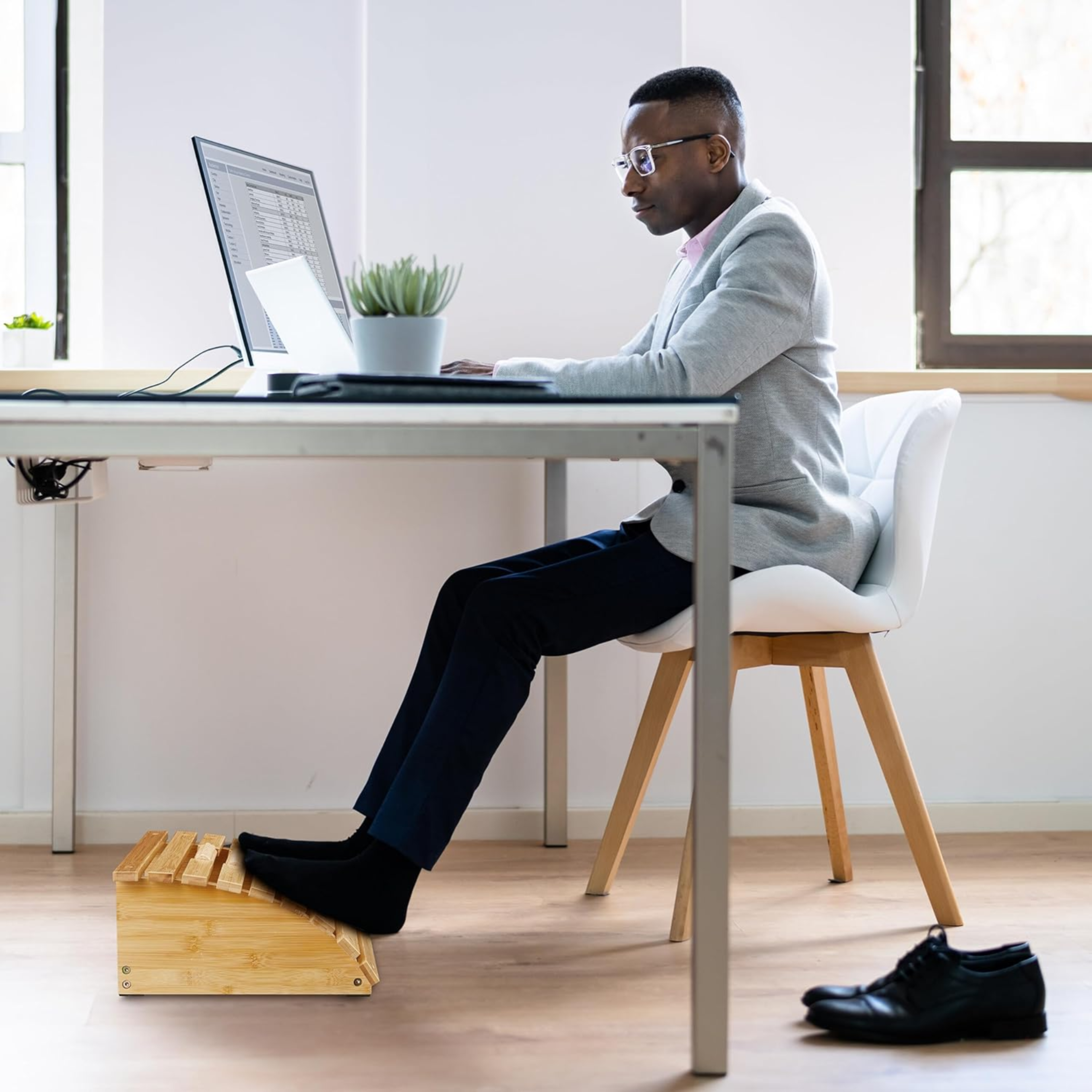Bamboo Comfort foot Rest